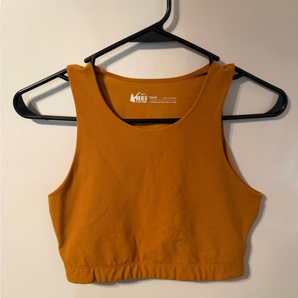 Women's REI athletic Tank Top - Mustard size small